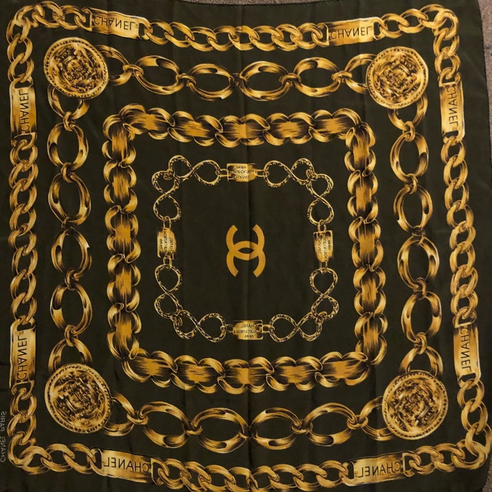 Chanel silk scarf